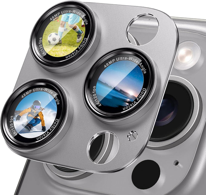 CACOE Metal Camera Lens Protector for iPhone 14/16 Pro/Pro Max Cover