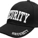 Falari Security Hat Baseball Cap - Gold or White Embroidery Security Front, Bill & Back - Adjustable Size