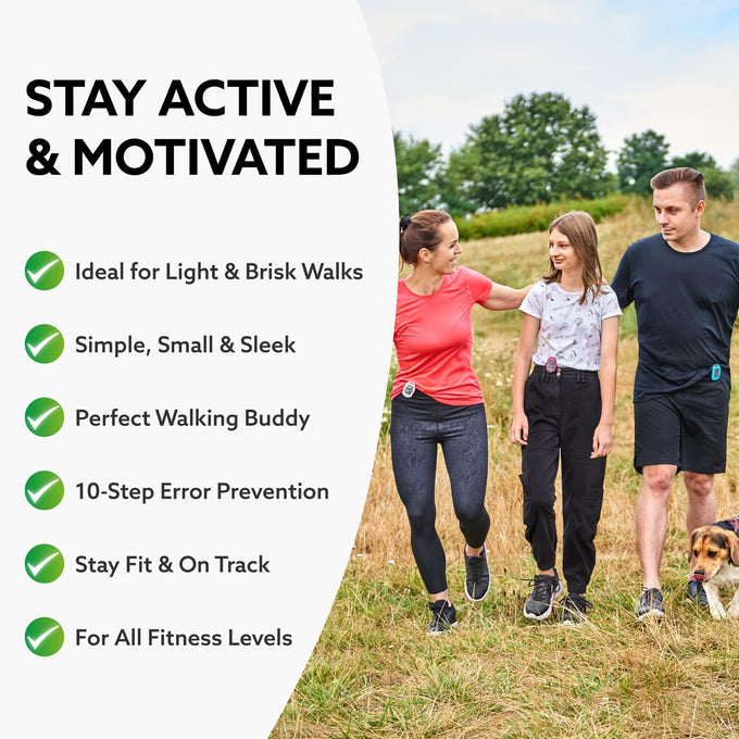 3DFitBud Simple Step Counter Walking 3D Pedometer by 3DActive with Clip, Lanyard Accurate Step Tracker Large Display, Easy to Use for Kids Men Women Adult Seniors Daily Step Tracking - A420S