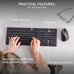 Cherry Stream Keyboard Wireless, Cordless Keyboard, 2,4 GHz Connection, Whisper Quiet Keys, Slim Design, Battery-Powered, SX Scissor Switches, QWERTY, Black