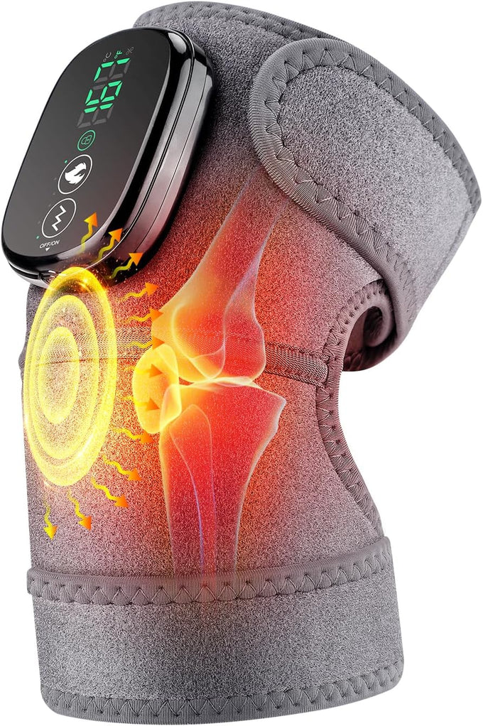Heated Knee Massager, FSA Eligible 3-in-1 Elbow Shoulder Knee Heating Pad