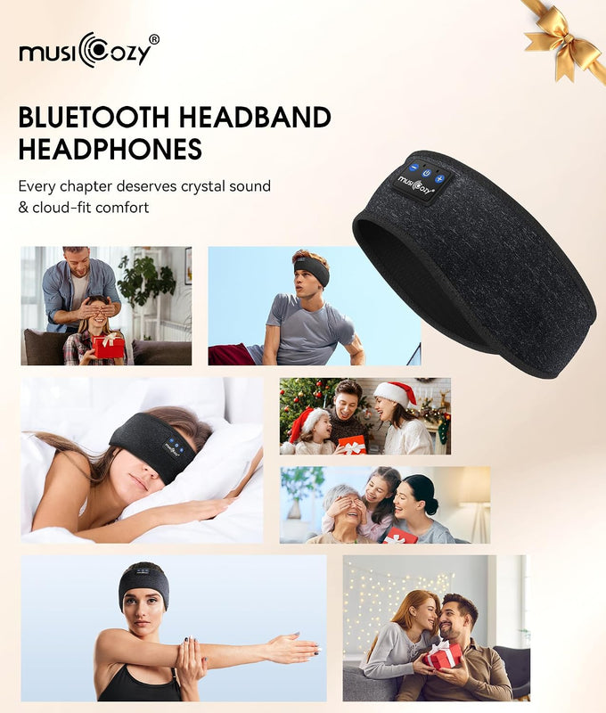 MUSICOZY Bluetooth 5.4 Sleep Headphones Headband Sports Wireless Audio