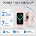 Fitness Tracker for Men & Women with 1.47” HD Display, Heart Rate & SpO2 Tracking, Sleep & Activity Monitor, 100+ Sports Modes, 3ATM Waterproof Smart Band, Suitable for Android & iOS, Pink