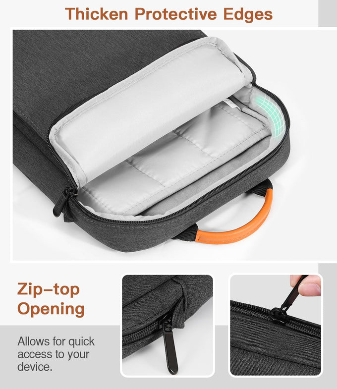 MoKo 13.3-14 Inch Laptop Sleeve Carrying Bag with Shoulder Strap & Handle