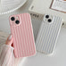 Skyseaco for iPhone 14 Case Cute Aesthetic Striped Phone Case for Women Girl Trendy Soft TPU Slim Shockproof Full Camera Protection Cover, Blue and White