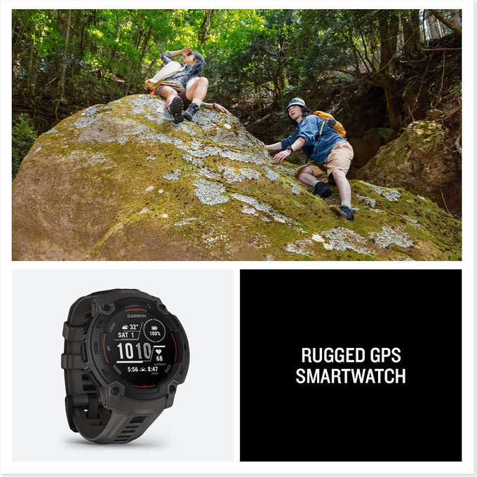 Garmin Instinct® E, Rugged GPS Smartwatch, 45mm, Charcoal