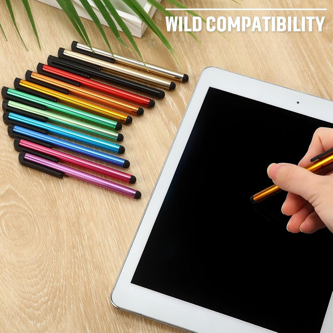 Outus 120 Pcs Bulk Capacitive Stylus Pens for Touchscreens, 12 Colors