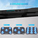 AIMIUZI Laptop Cooling Pad, Gaming Laptop Cooler with 9 Quiet Fans, Laptop Cooling Stand for 12-17 Inch, Laptop Computer Fan with 5 Height Adjustable,2 USB Ports,1 Phone Stand