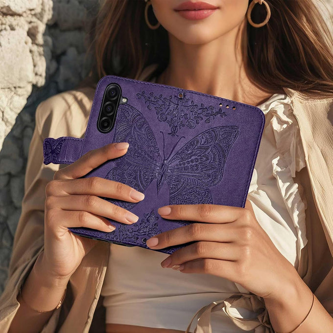 for Samsung Galaxy A17 5G Phone Case Wallet,Purple