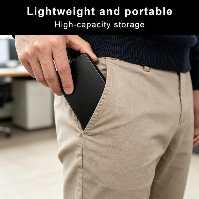 500GB External Hard Drive,Compact Portable Hard,USB 3.0/USB C