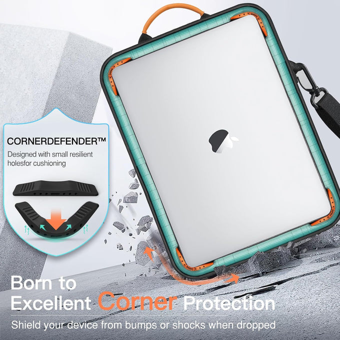 MoKo 13.3-14 Inch Laptop Sleeve Carrying Bag with Shoulder Strap & Handle