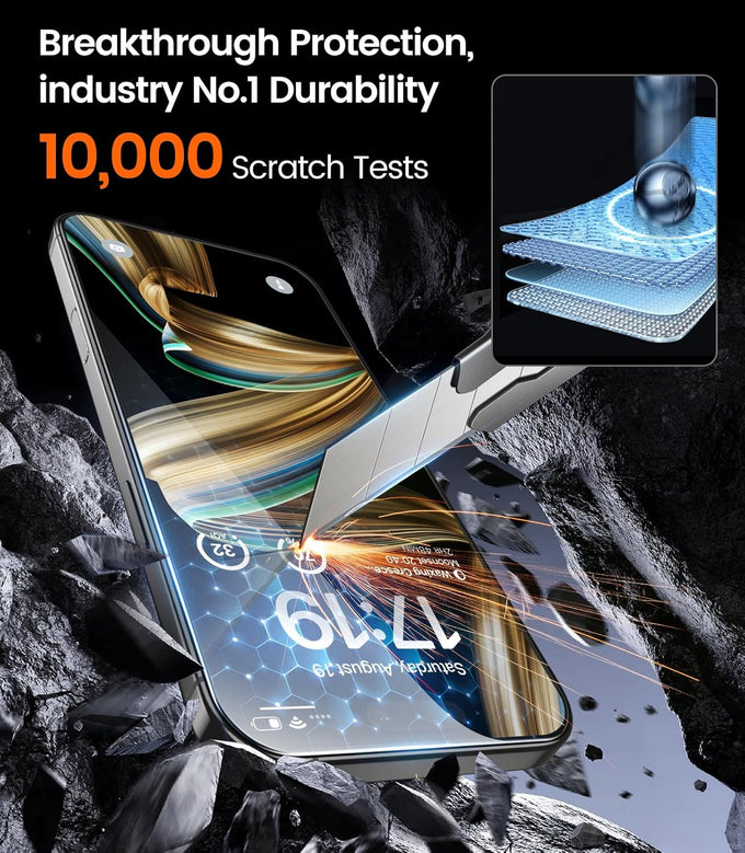 EZ-GLAZ-4 Pack for iPhone 16 Pro Screen Protector (6.3") HD Clear