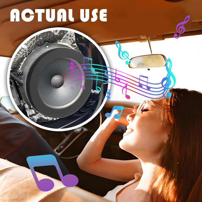 4PCS 6.5 Speaker Rings,Self Adhesive Speaker Foam for Enhancing Stereo Sound,High Resilience Speaker Baffles 6.5 inch Car Audio Accessories Avoid Sound Diffusion for Car SUV Truck