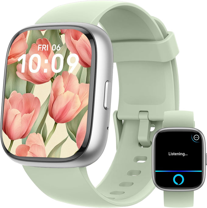 LODIMEKE Smart Watch, Alexa Built-in, Answer/Make Calls 44mm Smartwatch Women Men, 1.83" Sports Watch IP68 Waterproof, Heart Rate SpO2 Sleep Stress Monitor, Step Counter Watch for Android & iOS Phone