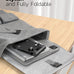Nulaxy 2 Pack Aluminum Dual Folding Cell Phone Stand for Desk, Black&Silver