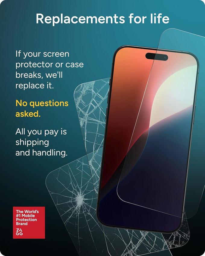 ZAGG XTR4 Screen Protector for iPad Pro 13" (M5)/ Pro 13" (M4) - 11X Stronger Tempered Glass, Blue Light Filter, Anti-Reflective, Ultra Smooth, Easy Install, Recycled Materials
