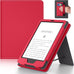 6in Tablet Case with Stand and Hand Strap,Incompatible with Old Version, Durable Synthetic Leather Cover with Auto Sleep Wake, Dark Blue