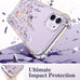 GVIEWIN for iPhone 11 Case Floral, Screen Protector & Camera Lens Protector