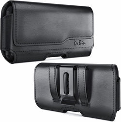 DeBin Holster for iPhone 17 17 Pro 16 Pro 16e 15 15Pro 14 13 12 11 Xs 10 X XR – Cell Phone Belt Holder Case with Clip for Men Women Pouch (Fits Protective Cover on) Black