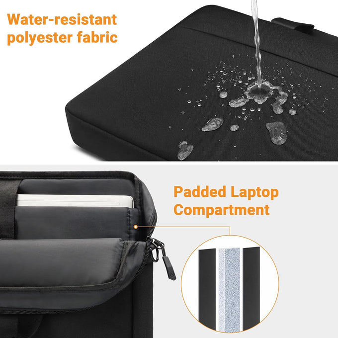 TECOOL Laptop Bag 17 17.3 Inch, Waterproof Laptop Case Sleeve Messenger Bag