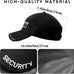 Security Hat Security Guard Hats Adjustable Size Embroidery Baseball Cap Hat Secret Service Cosplay Spy FBI Accessory