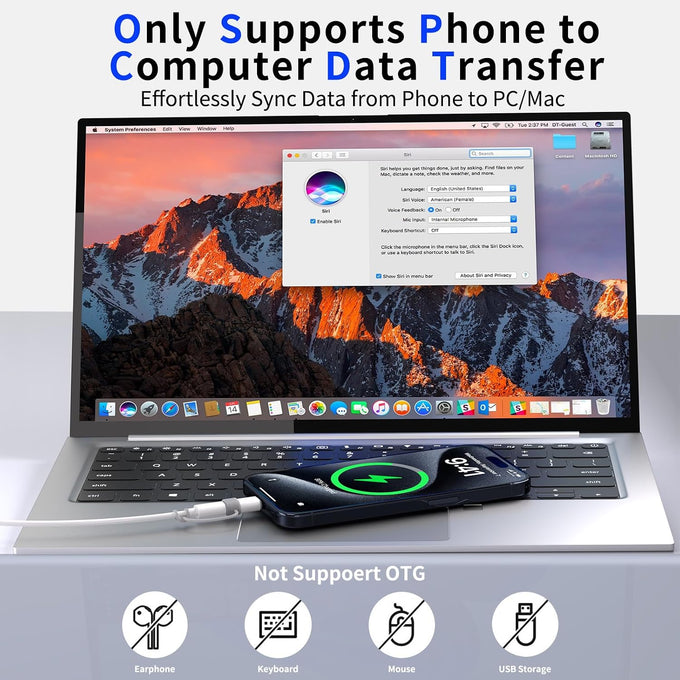 Thousover 4 Pack Lightning to USB C Adapter for iPhone 15/16/17/18 Pro/18 Pro Max,for iPhone 18/17/16 Charger,18/17/16 Accessories,Fast Charging & Data Transfer,USB C Charger Cable,Not for Audio/OTG