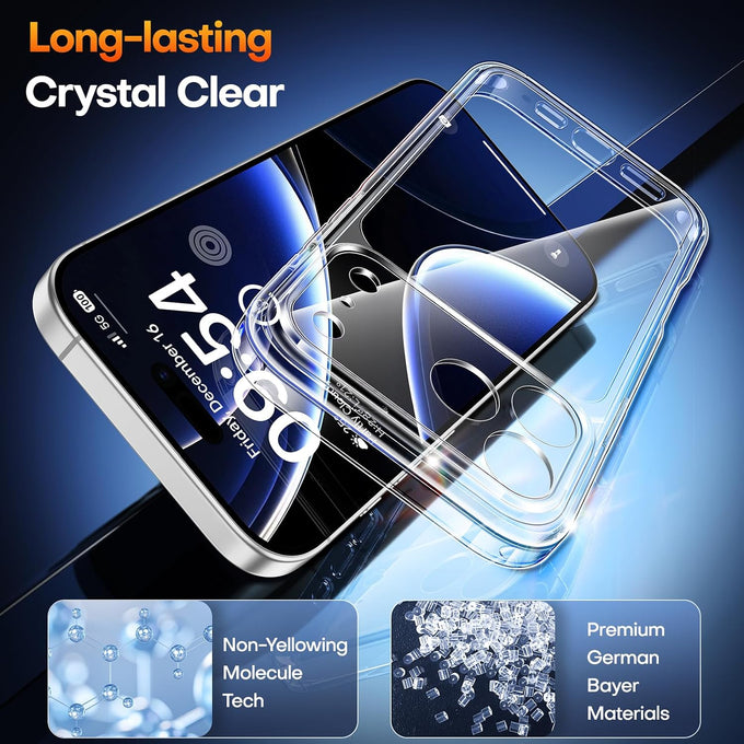 TAURI for iPhone 18 Pro Case/iPhone 17 Pro Case, Clear