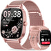 Smart Watch for Women, Answer/Make Call,1.85'' Ultra-Clear Screen Fitness Tracker with Heart Rate/Sleep/SpO2 Monitor,Smartwatch for iPhone/Samsung/Android,120+ Sport Modes,IP68 Waterproof with 2 Bands