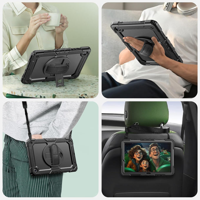 SEYMAC Case for Samsung Galaxy Tab A11+/A9+ Plus 11", Black
