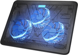 TECKNET Laptop Cooling Pad, Portable Slim Laptop Cooler for 12"-17" Laptops