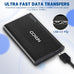 NRICO Ultra Slim 750GB Portable External Hard Drive USB3.0 HDD Storage Compatible for PC, Desktop, Laptop,Mac,PS4, Xbox one (Black, 750, GB)