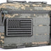 FRTKK Tactical Molle Admin Pouch Utility Laser Cut EDC Tool Pouch Bag Horizontal Modular Pouches Include US Flag Patch and Keychain