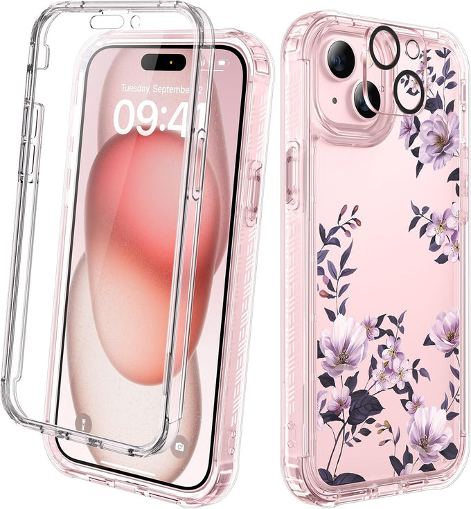Diaclara Magnetic for iPhone 17 Case, Full Body & Screen Protector,Purple