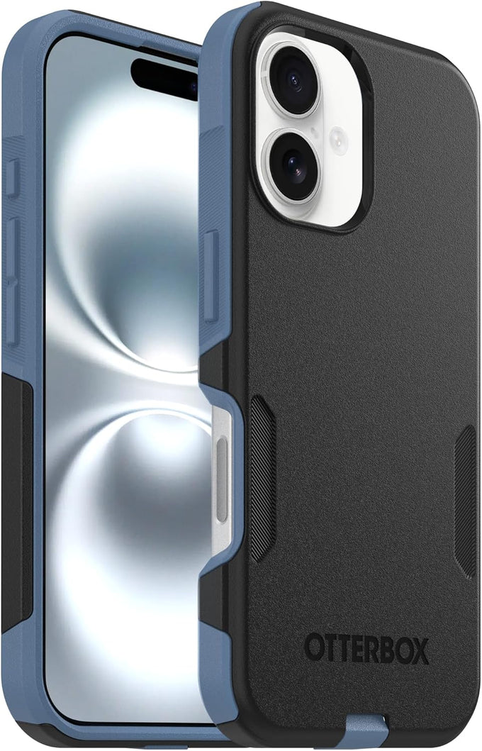 OtterBox iPhone 16 Commuter Series Case - Black, Thin & Protective iPhone Case, Dual-Layer, Impact Absorbing - Material