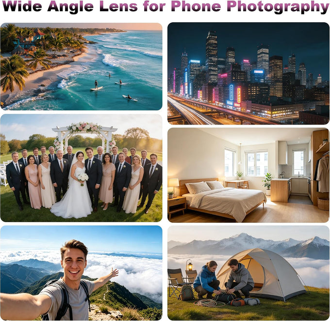 3-in-1 Macro & Wide Angle Lens for iPhone with CPL Filter