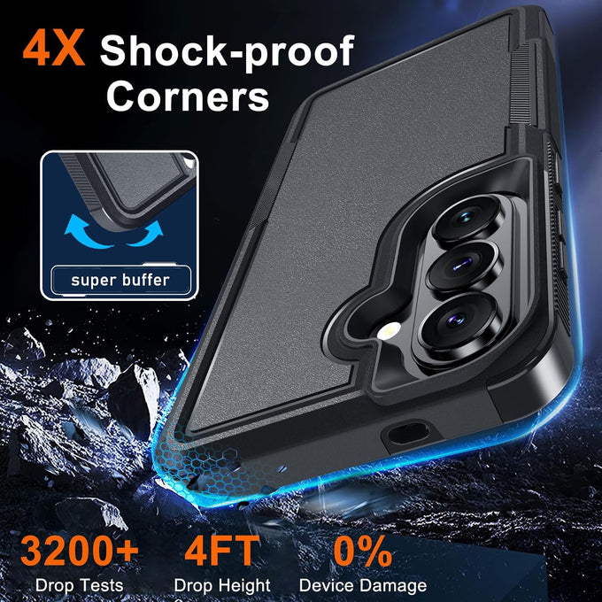 for Samsung Galaxy S26 Case,Military Grade Phone Cover, Black Matte