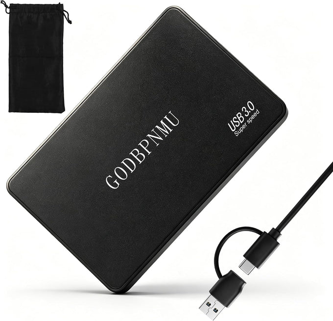 500GB External Hard Drive,Compact Portable Hard,USB 3.0/USB C