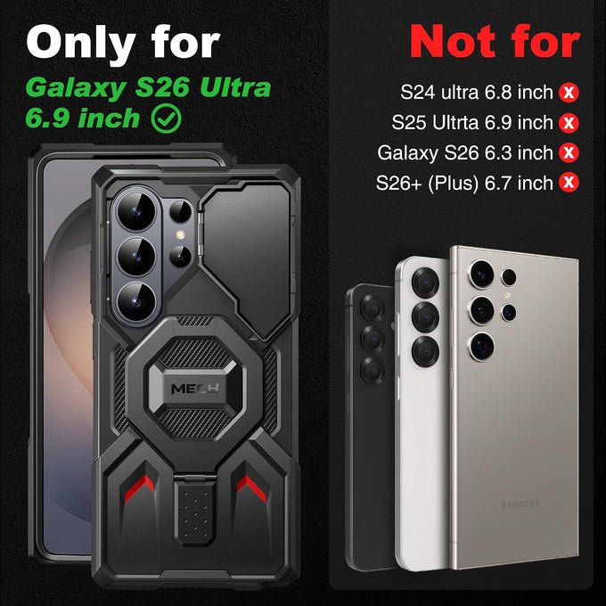 TONGATE Magnetic Stand for Samsung Galaxy S26 Ultra Case, Black