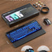 Wireless Keyboard and Mouse, Backlit Typewriter with Magnetic Wrist Rest
