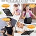 SEYMAC stock Case for Samsung Galaxy Tab A11+ Plus/A9+ Plus 11'', Full-Body Drop Protection Case with Screen Protector Pencil Holder [360° Rotating Hand Strap] &Stand - Black