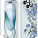 GVIEWIN for iPhone 11 Case Floral, Screen Protector & Camera Lens Protector