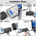 Hard Drive Reader USB 3.0 & Type C to SATA IDE Adapter, Data Recovery Kit
