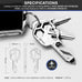 Geekey Keychain Multitool – Key Tool with 16+ Functions | Bottle Opener