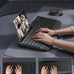 Wireless Keyboard and Mouse Combo - Full-Sized, Ergonomic Wrist Rest