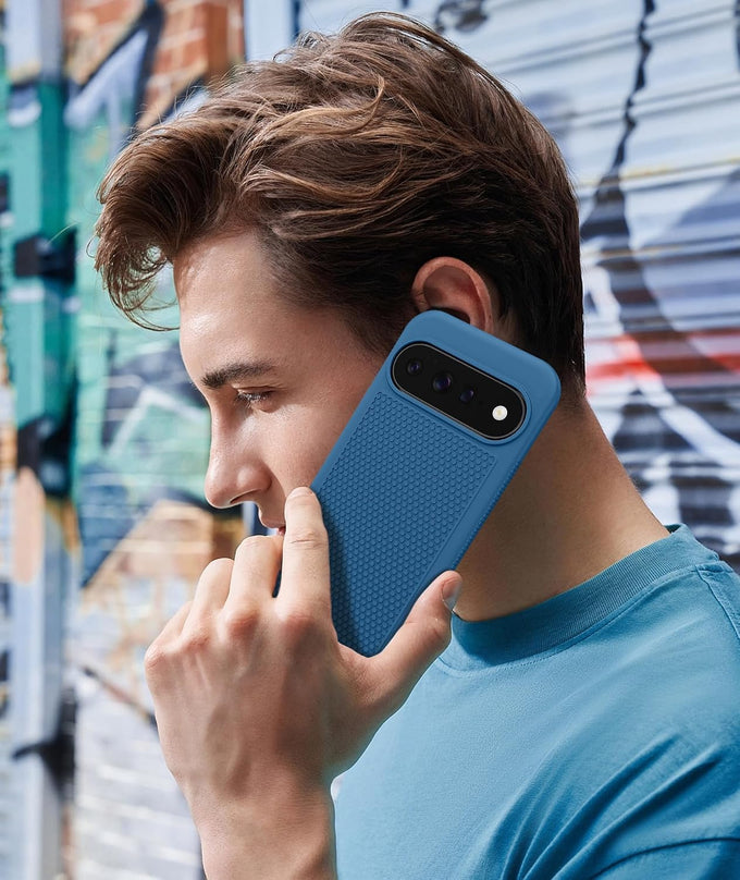 FNTCASE for Google Pixel 11 / Pixel 11 Pro Case: Soft TPU Non Slip Blue
