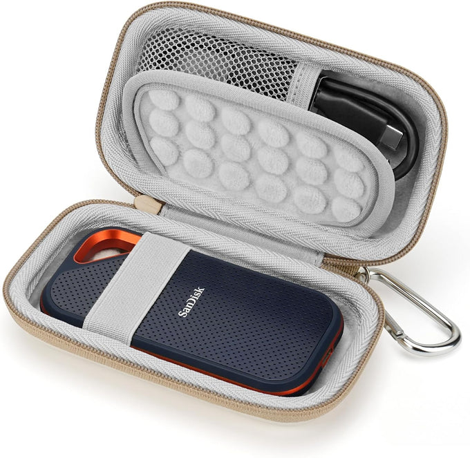 Yinke Hard Case for SanDisk Extreme Pro/SanDisk Extreme Portable External SSD 500GB 1TB 2TB, Travel Case Protective Cover Storage Bag