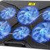 Laptop Cooling Pad for 12-17.3 Inch Laptops, Slim Stand with 6 Quiet Fans