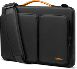 tomtoc Laptop Shoulder Bag for 2026 14 Inch MacBook Pro M5/M4/M3/M2/M1 Pro/Max 2026-2021, 13.5-14.4 Surface Laptop 7/6/Studio 2, Surface Book 3, 360 Protective Case Fit Asus VivoBook
