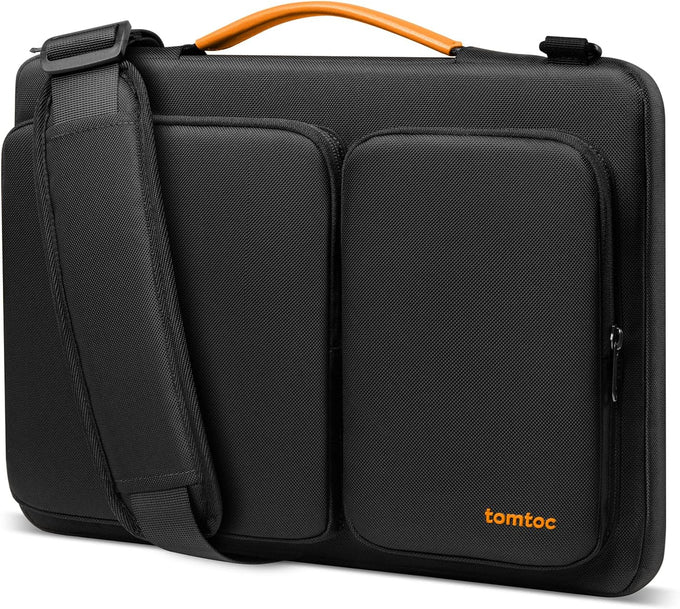 tomtoc Laptop Shoulder Bag for 2026 14 Inch MacBook Pro M5/M4/M3/M2/M1 Pro/Max 2026-2021, 13.5-14.4 Surface Laptop 7/6/Studio 2, Surface Book 3, 360 Protective Case Fit Asus VivoBook