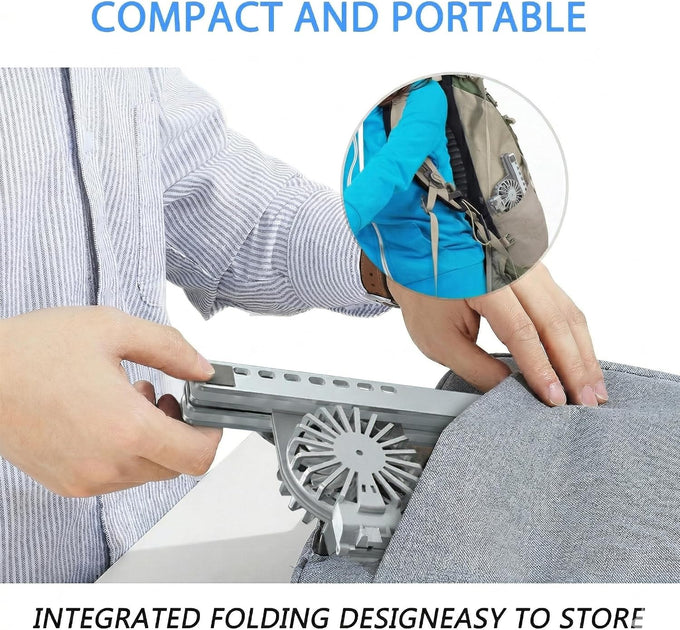 Laptop Cooling Stand with Dual RGB Fans, 7-Level Adjustable Height, Aluminum Ergonomic Laptop Cooler for 11-17'' Notebook (Gray)